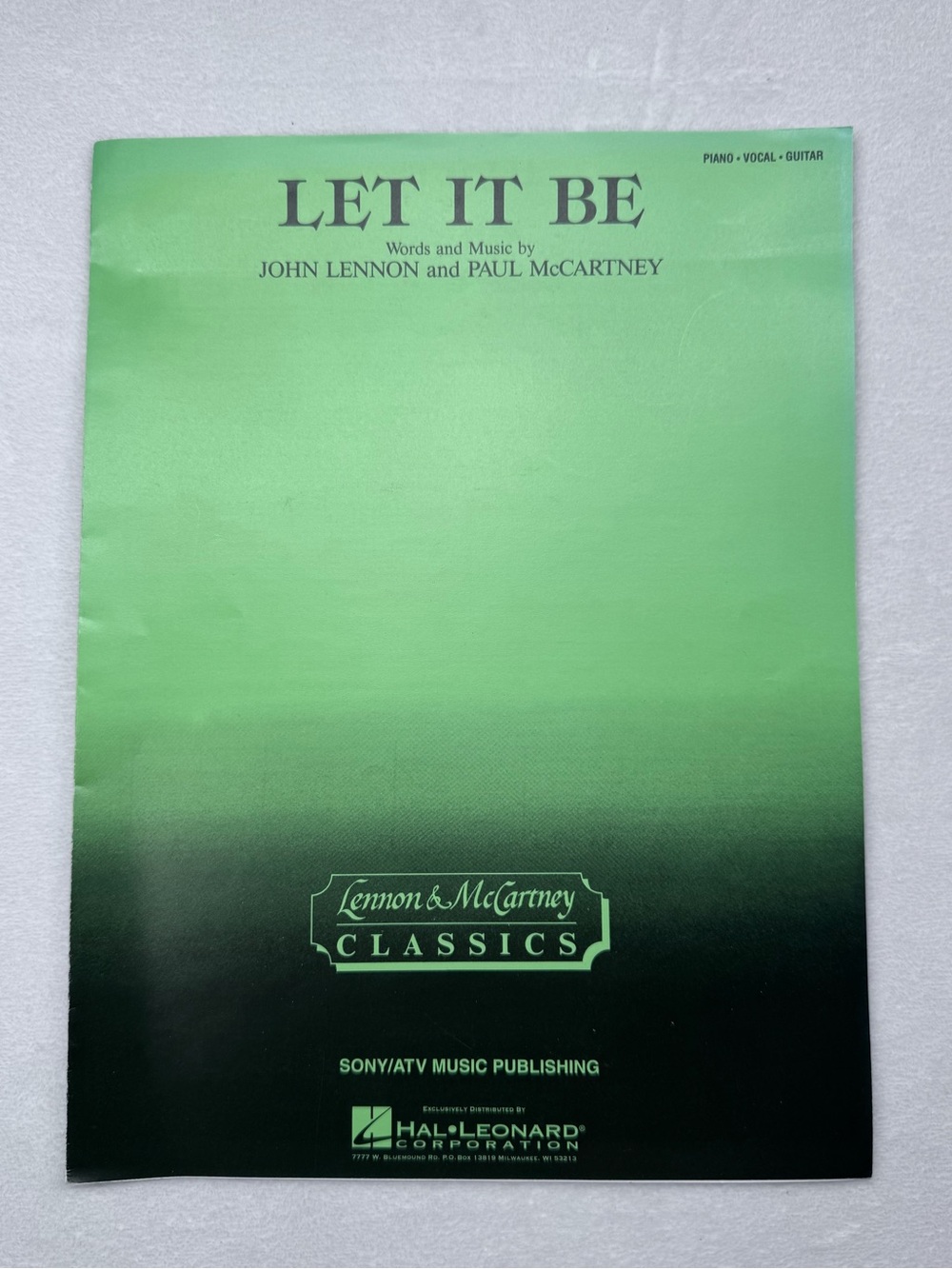 The Beatles “Let It Be” Sheet Music | Piano Vocal Guitar